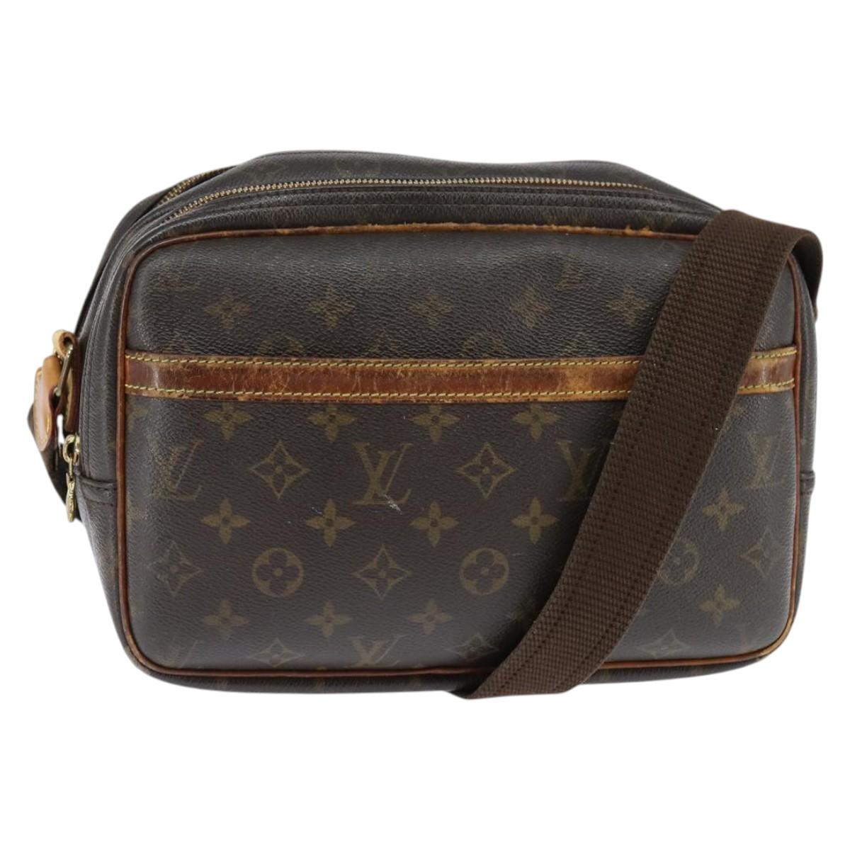 LOUIS VUITTON Monogram Reporter PM Shoulder Bag M45254 LV Auth bs30099