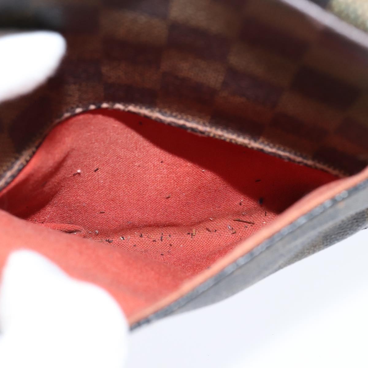 LOUIS VUITTON Damier Ebene Olaf PM Shoulder Bag N41442 LV Auth bs30109