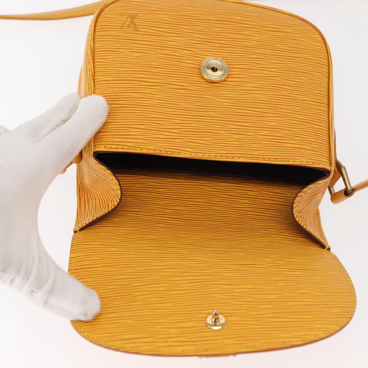 LOUIS VUITTON Epi Saint Cloud PM Shoulder Bag Yellow M52219 LV Auth bs30112