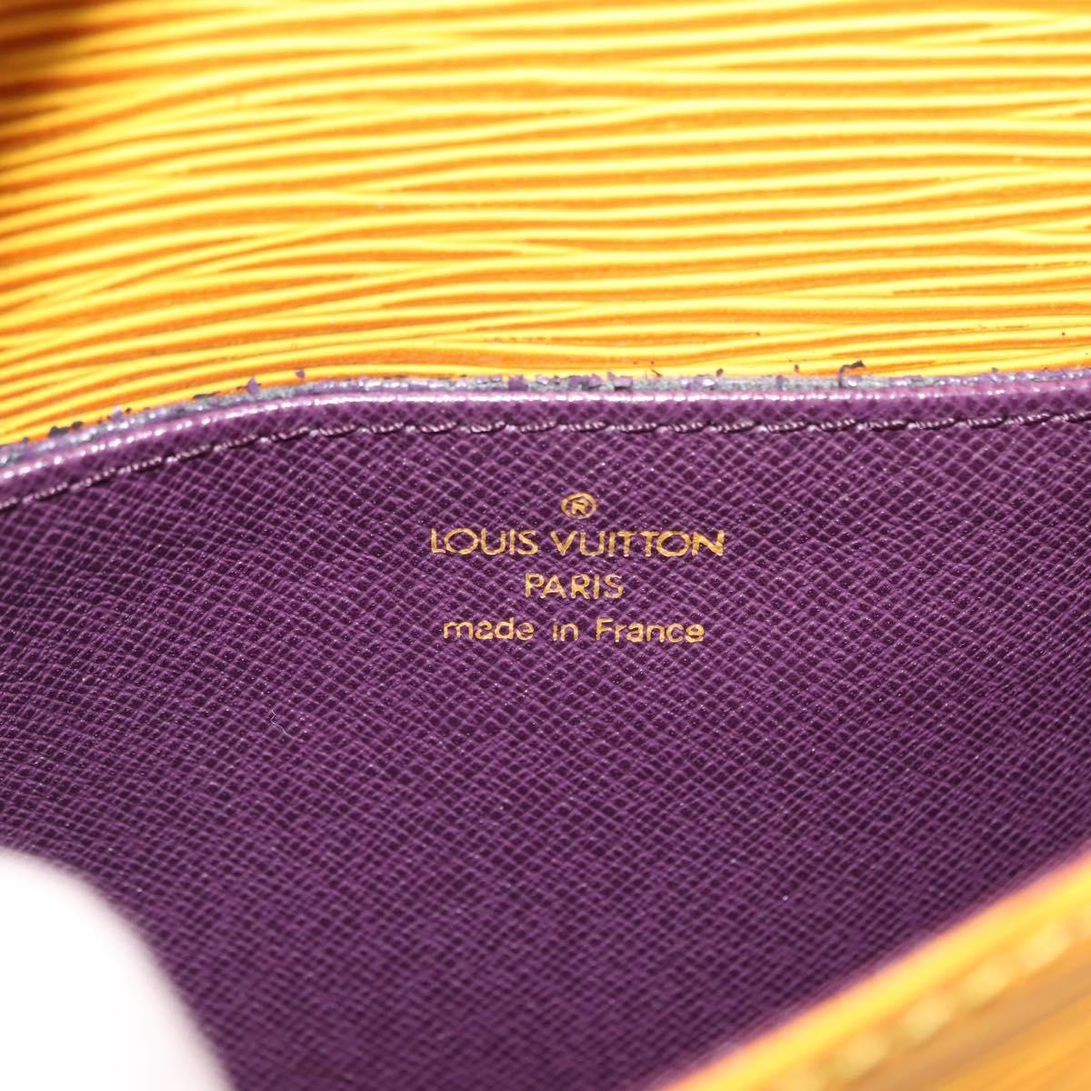 LOUIS VUITTON Epi Saint Cloud PM Shoulder Bag Yellow M52219 LV Auth bs30112