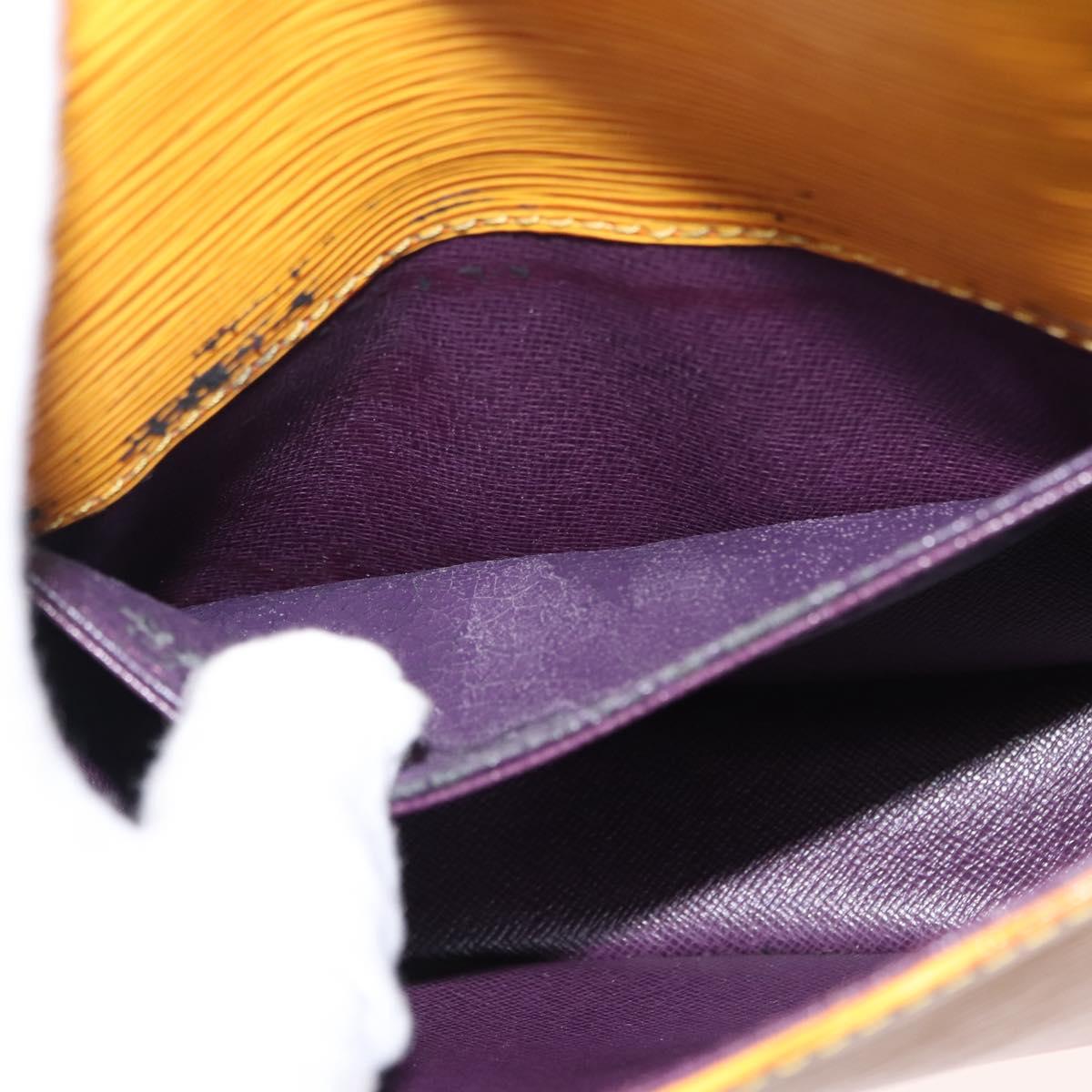 LOUIS VUITTON Epi Saint Cloud PM Shoulder Bag Yellow M52219 LV Auth bs30112