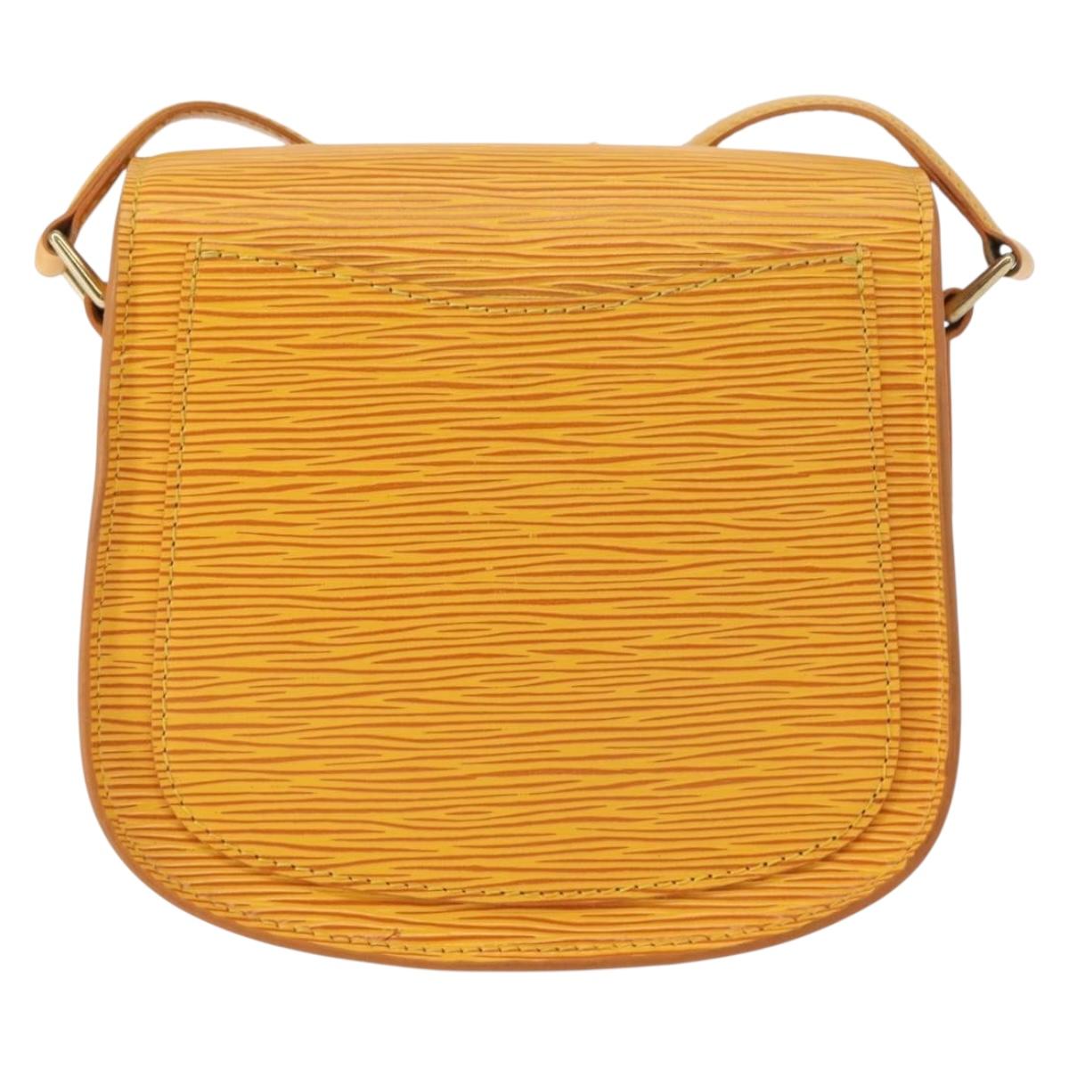 LOUIS VUITTON Epi Saint Cloud PM Shoulder Bag Yellow M52219 LV Auth bs30112
