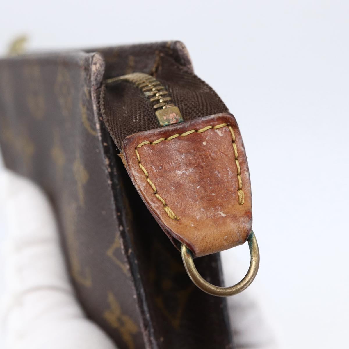 LOUIS VUITTON Monogram Bucket PM Accessory Pouch LV Auth bs30116