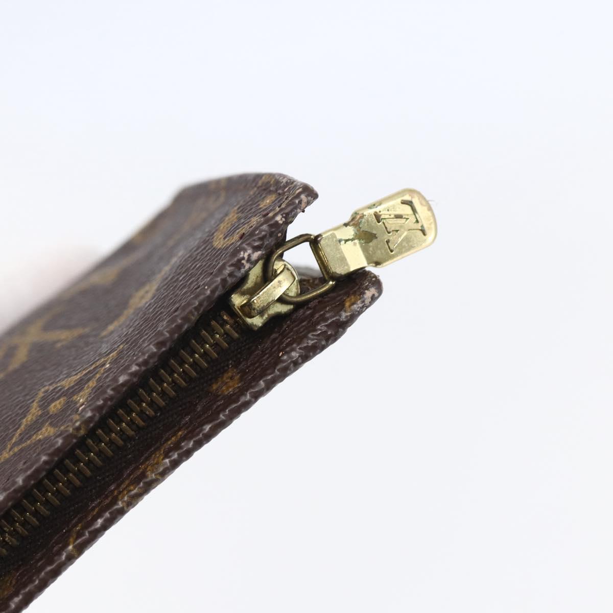 LOUIS VUITTON Monogram Bucket PM Accessory Pouch LV Auth bs30116