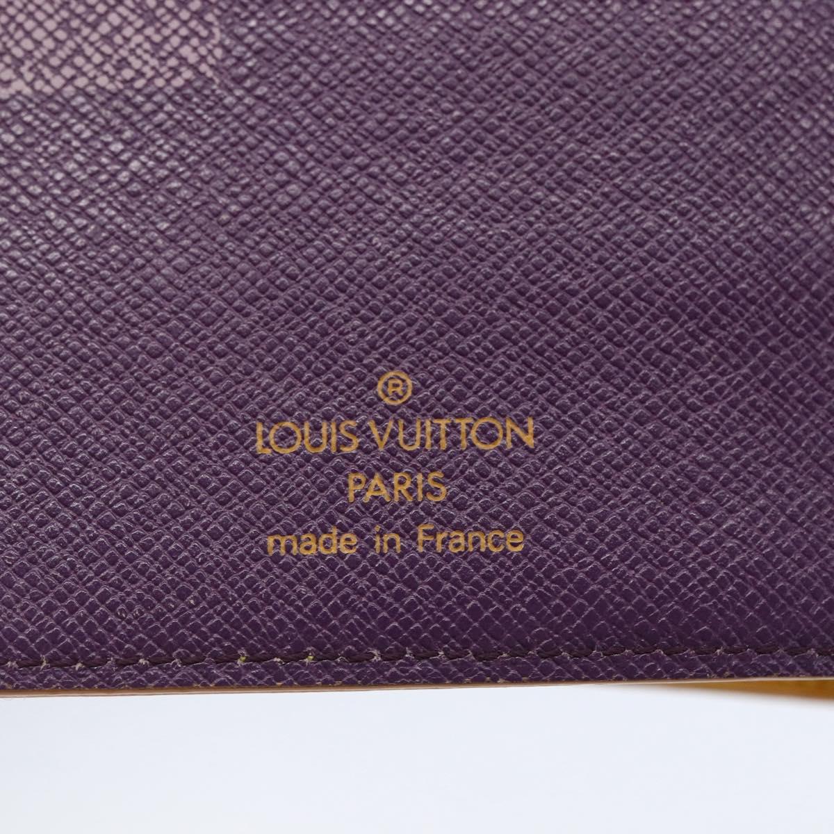 LOUIS VUITTON Epi Agenda MM Day Planner Cover Yellow R20049 LV Auth bs30137