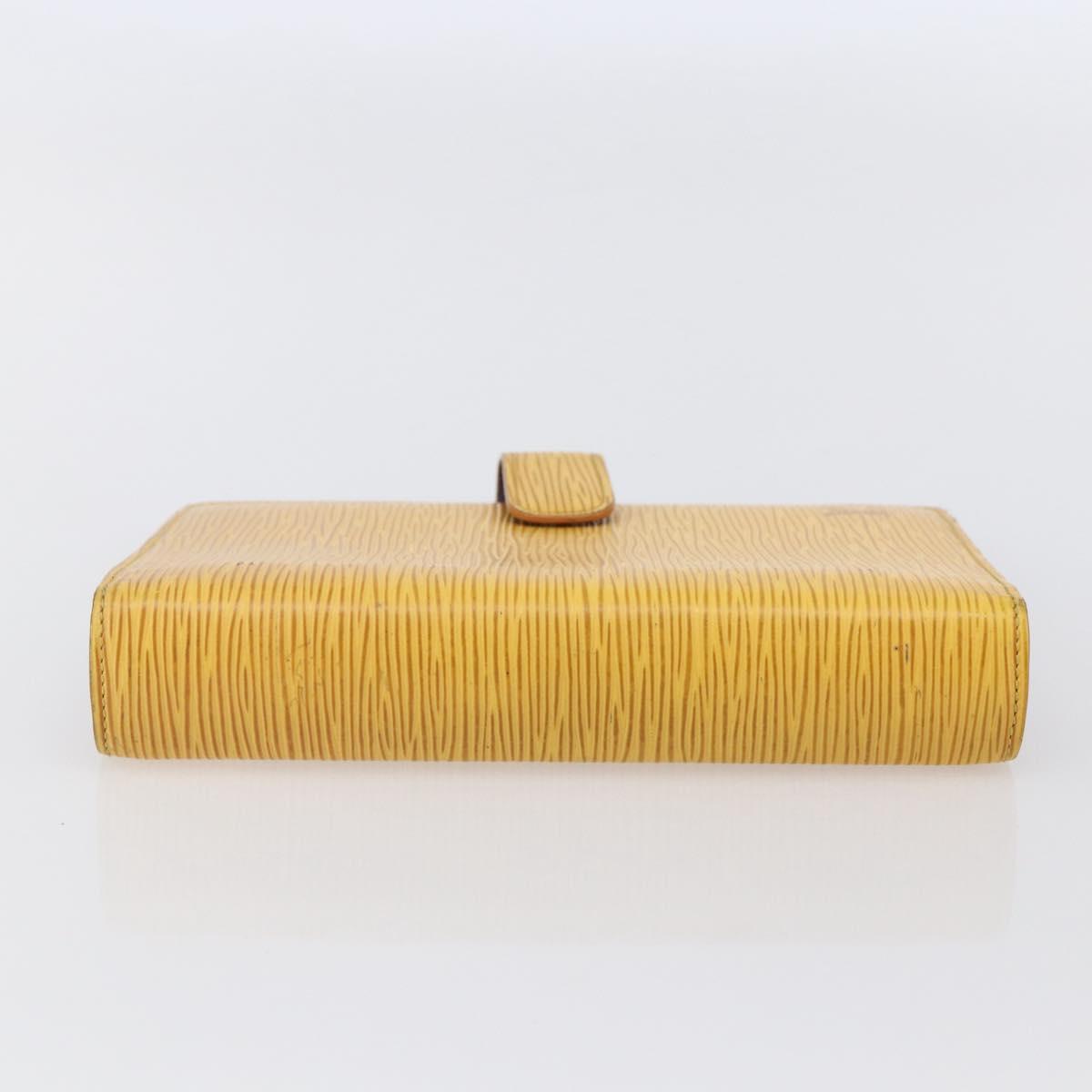 LOUIS VUITTON Epi Agenda MM Day Planner Cover Yellow R20049 LV Auth bs30137