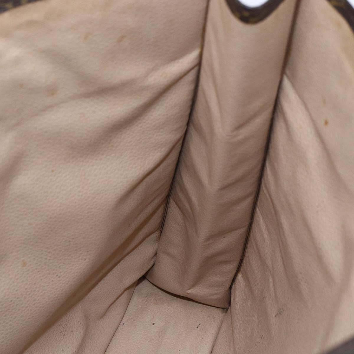 LOUIS VUITTON Monogram Sac Plat Hand Bag M51140 LV Auth bs30140