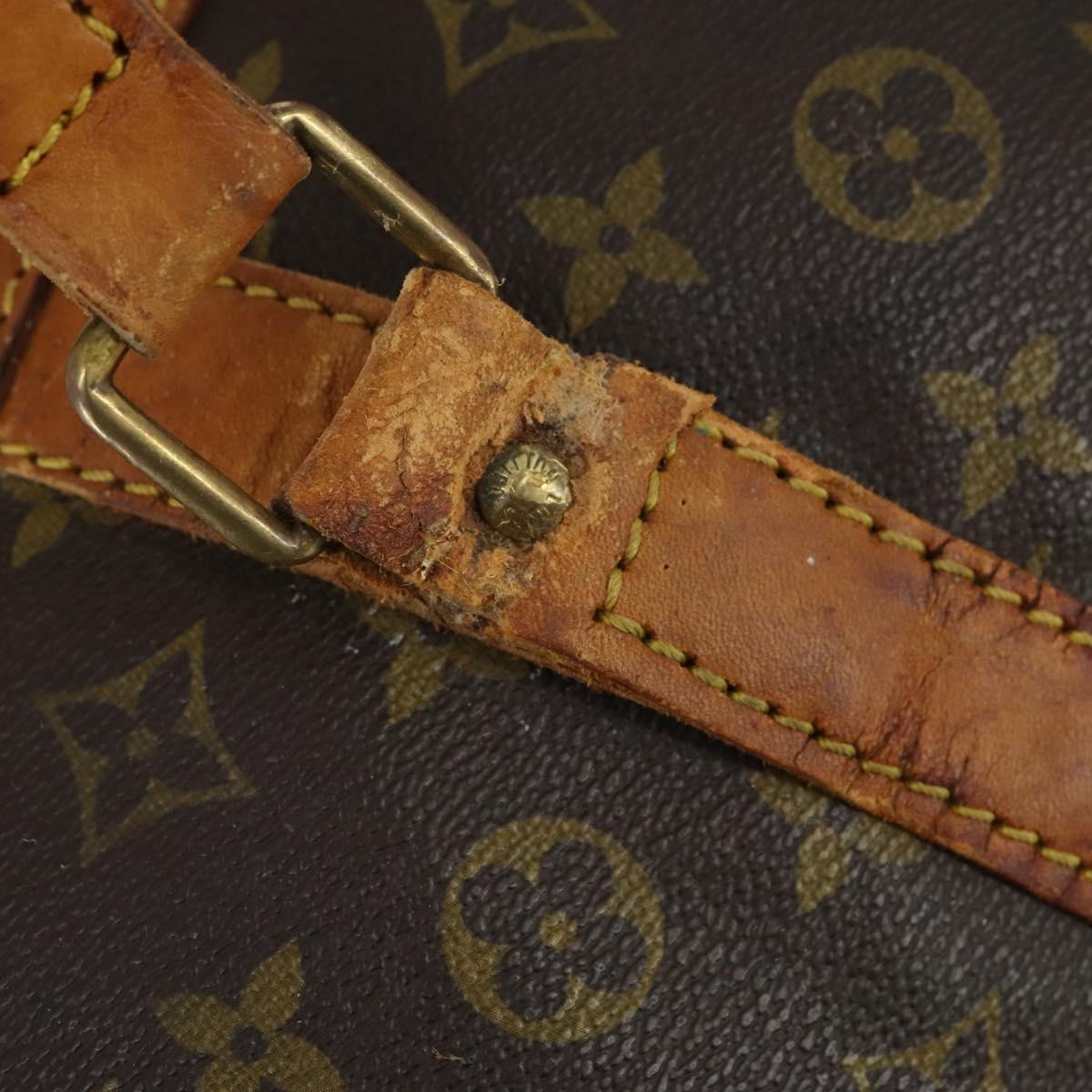 LOUIS VUITTON Monogram Sac Souple 55 Boston Bag M41622 LV Auth bs30141