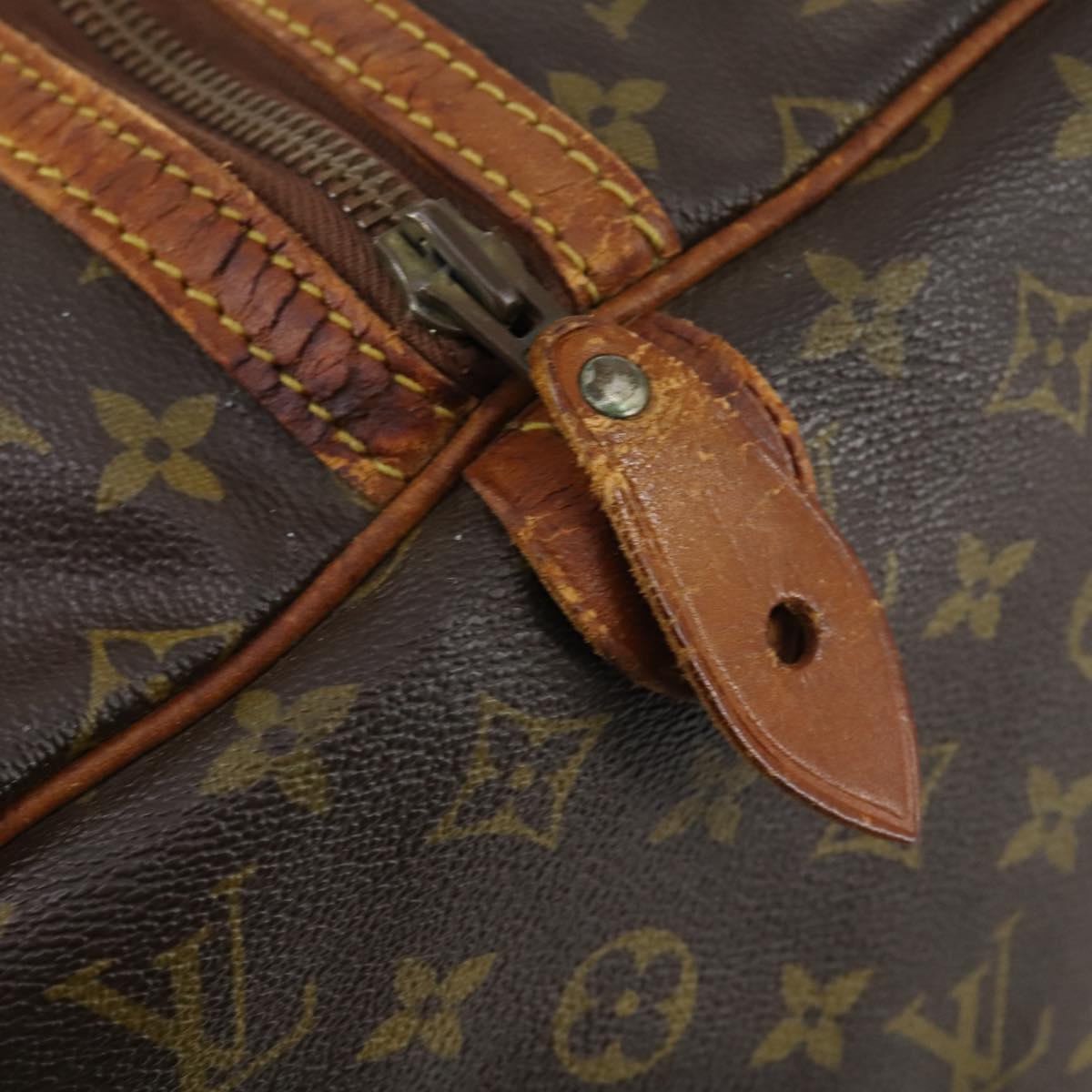 LOUIS VUITTON Monogram Sac Souple 55 Boston Bag M41622 LV Auth bs30141