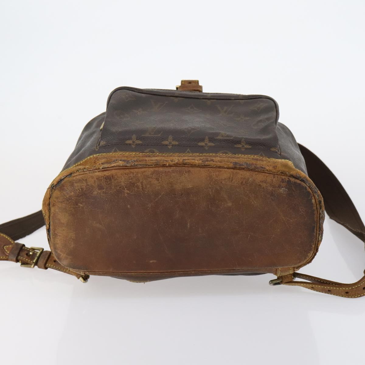 LOUIS VUITTON Monogram Montsouris GM Backpack M51135 LV Auth bs30142