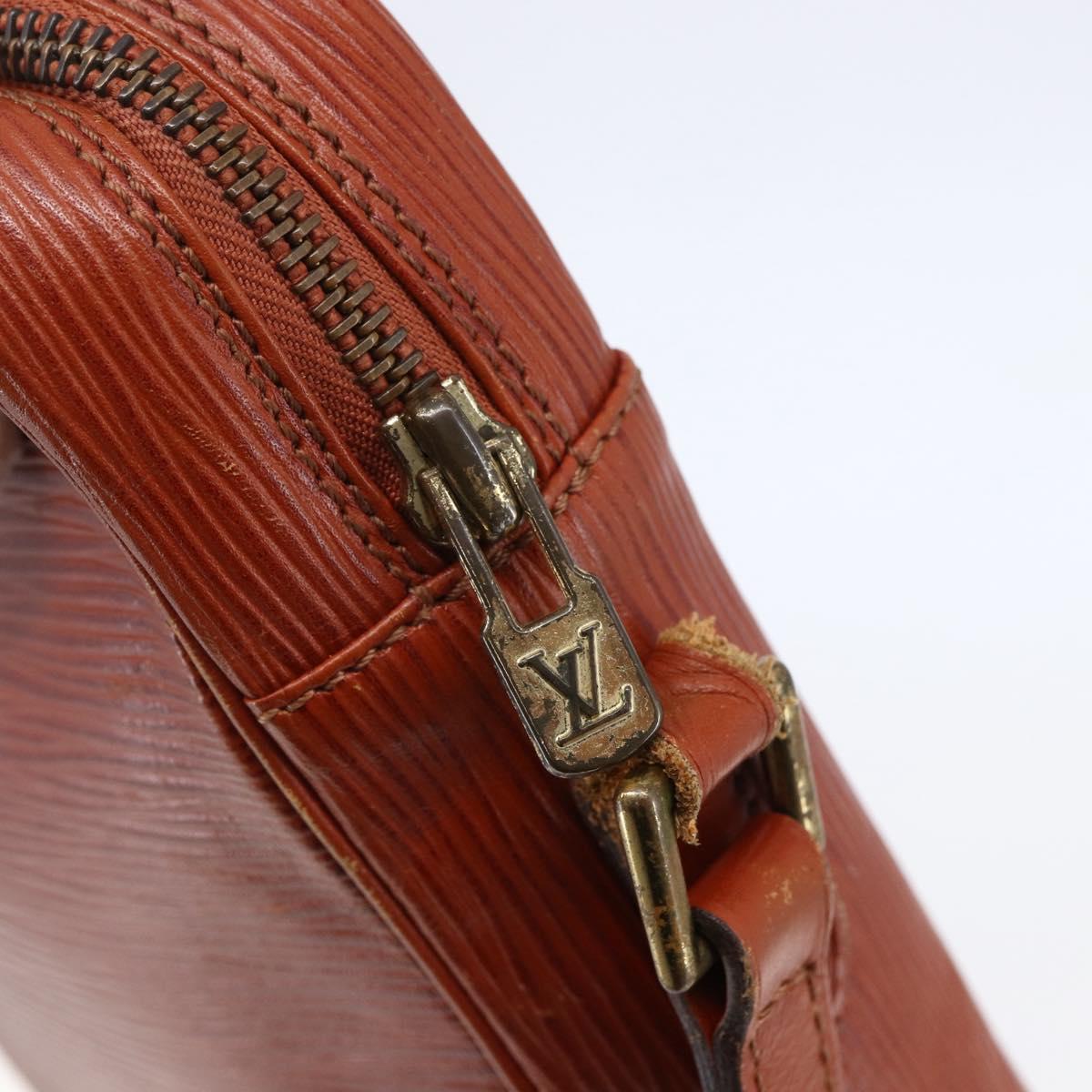 LOUIS VUITTON Epi Danube Shoulder Bag Brown M51694 LV Auth bs30146