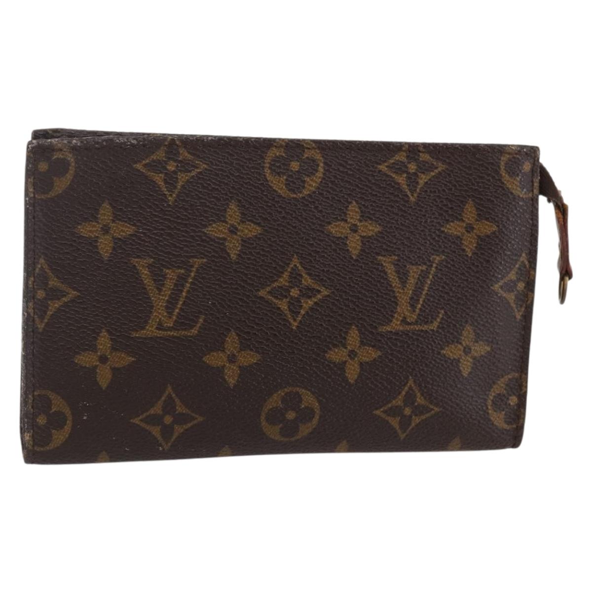LOUIS VUITTON Monogram Bucket PM Accessory Pouch LV Auth bs30148