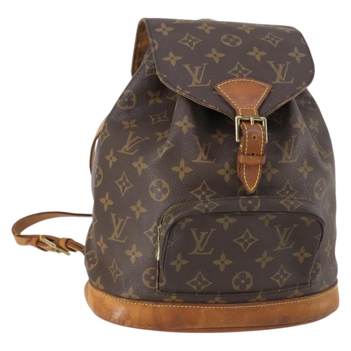 LOUIS VUITTON Monogram Montsouris MM Backpack M51136 LV Auth bs30167