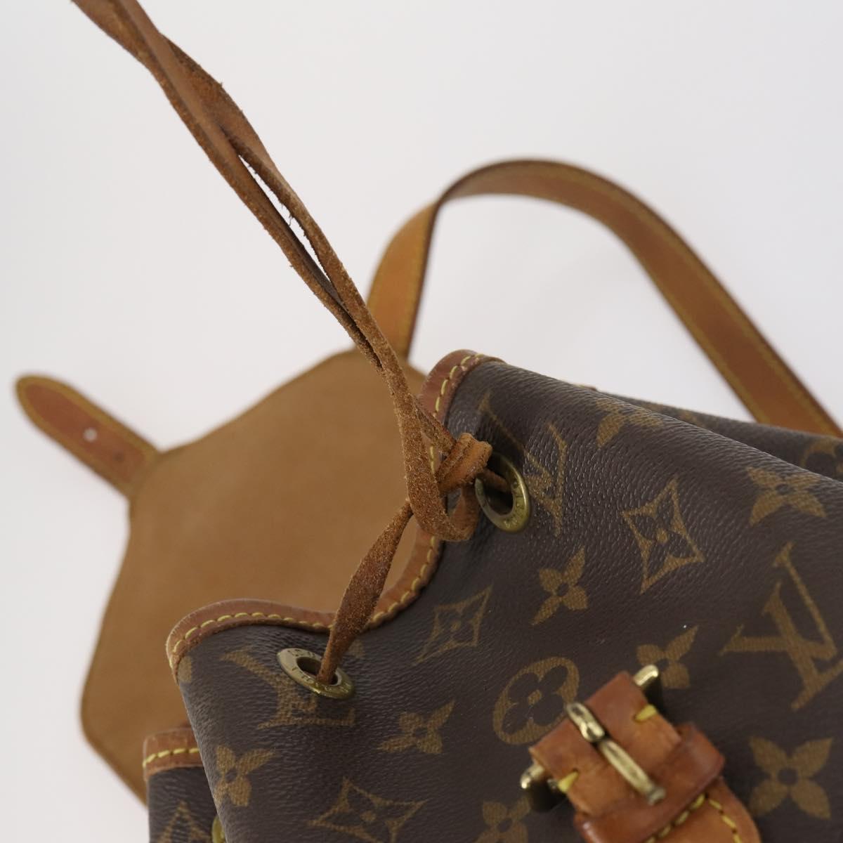 LOUIS VUITTON Monogram Montsouris MM Backpack M51136 LV Auth bs30167