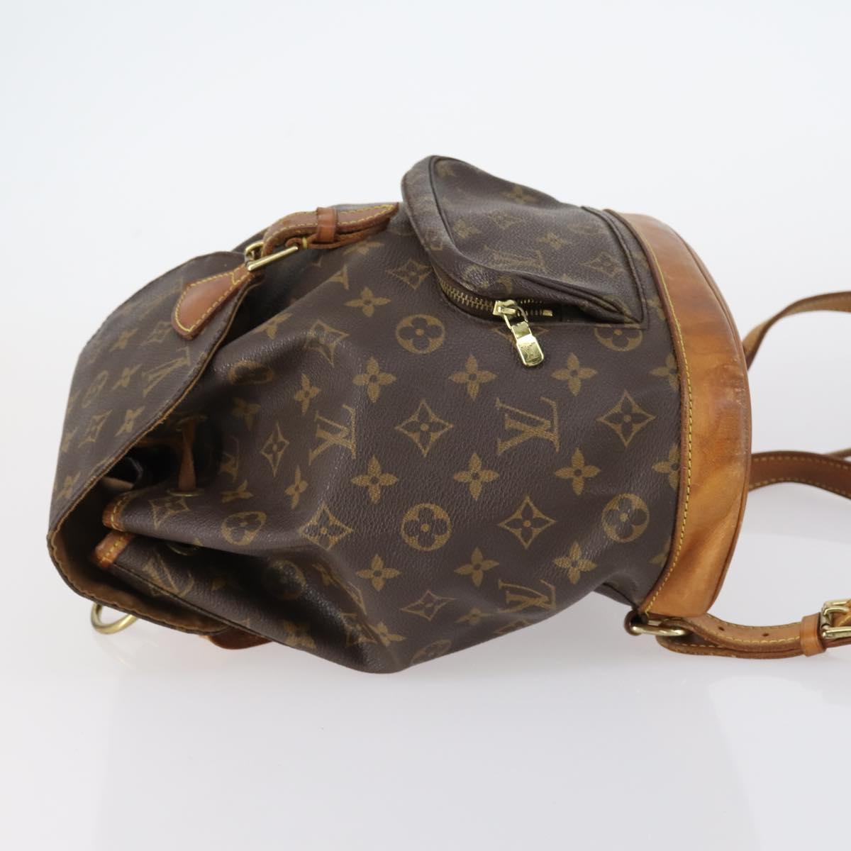 LOUIS VUITTON Monogram Montsouris MM Backpack M51136 LV Auth bs30167