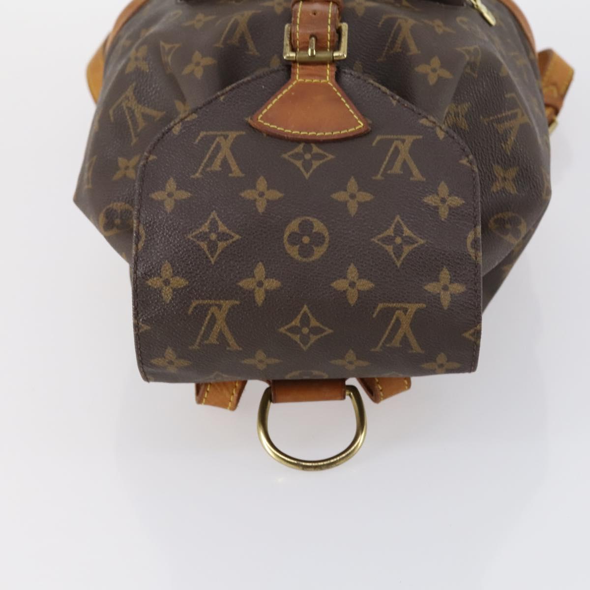 LOUIS VUITTON Monogram Montsouris MM Backpack M51136 LV Auth bs30167