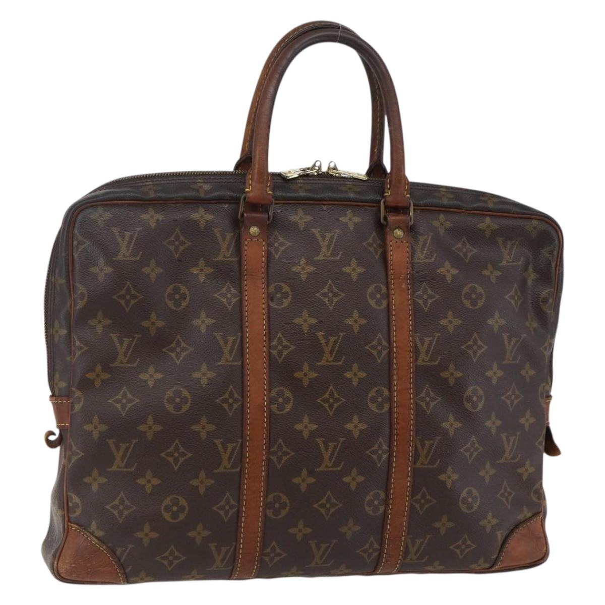 LOUIS VUITTON Monogram Porte Documents Voyage Business Bag M52005 Auth bs30172