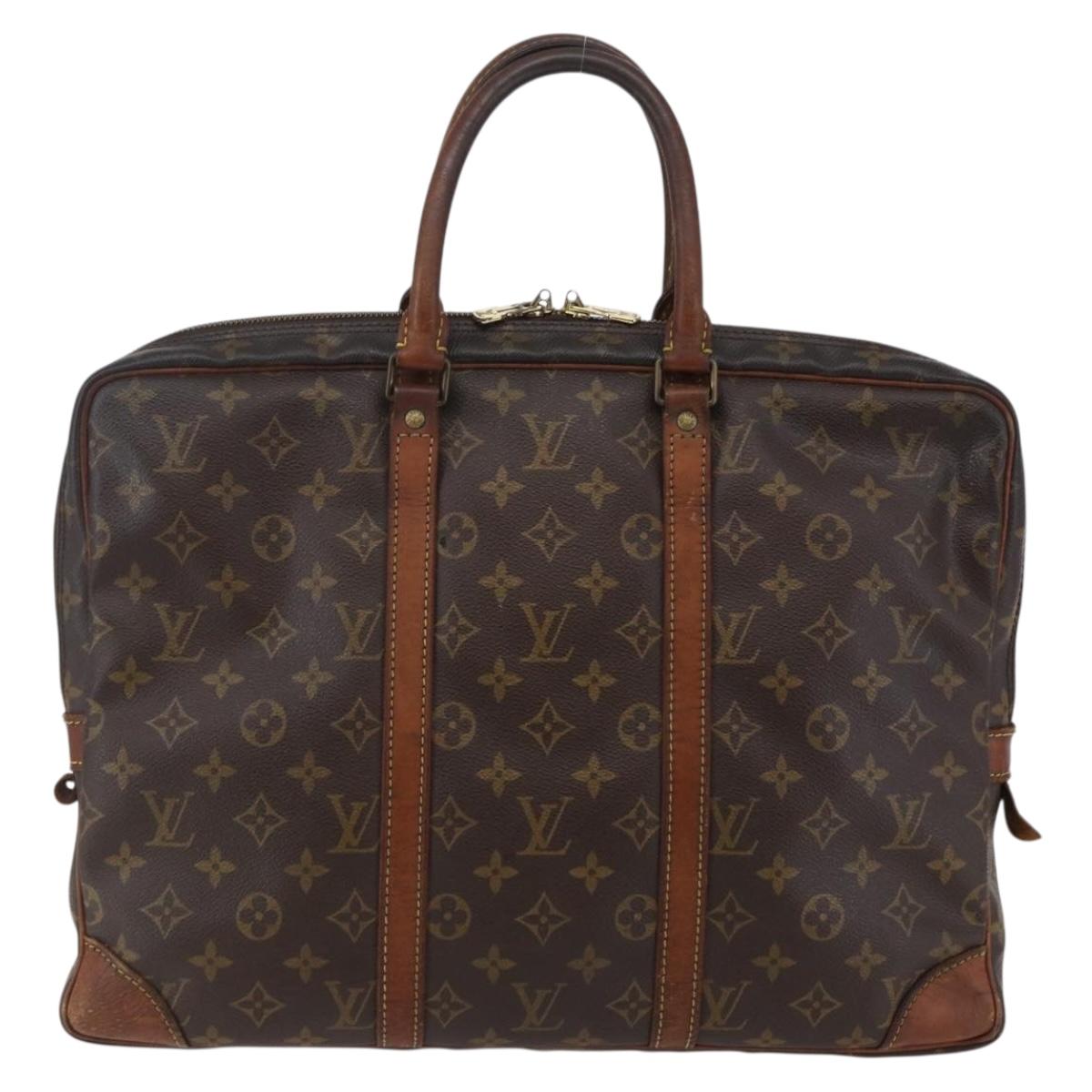 LOUIS VUITTON Monogram Porte Documents Voyage Business Bag M52005 Auth bs30172