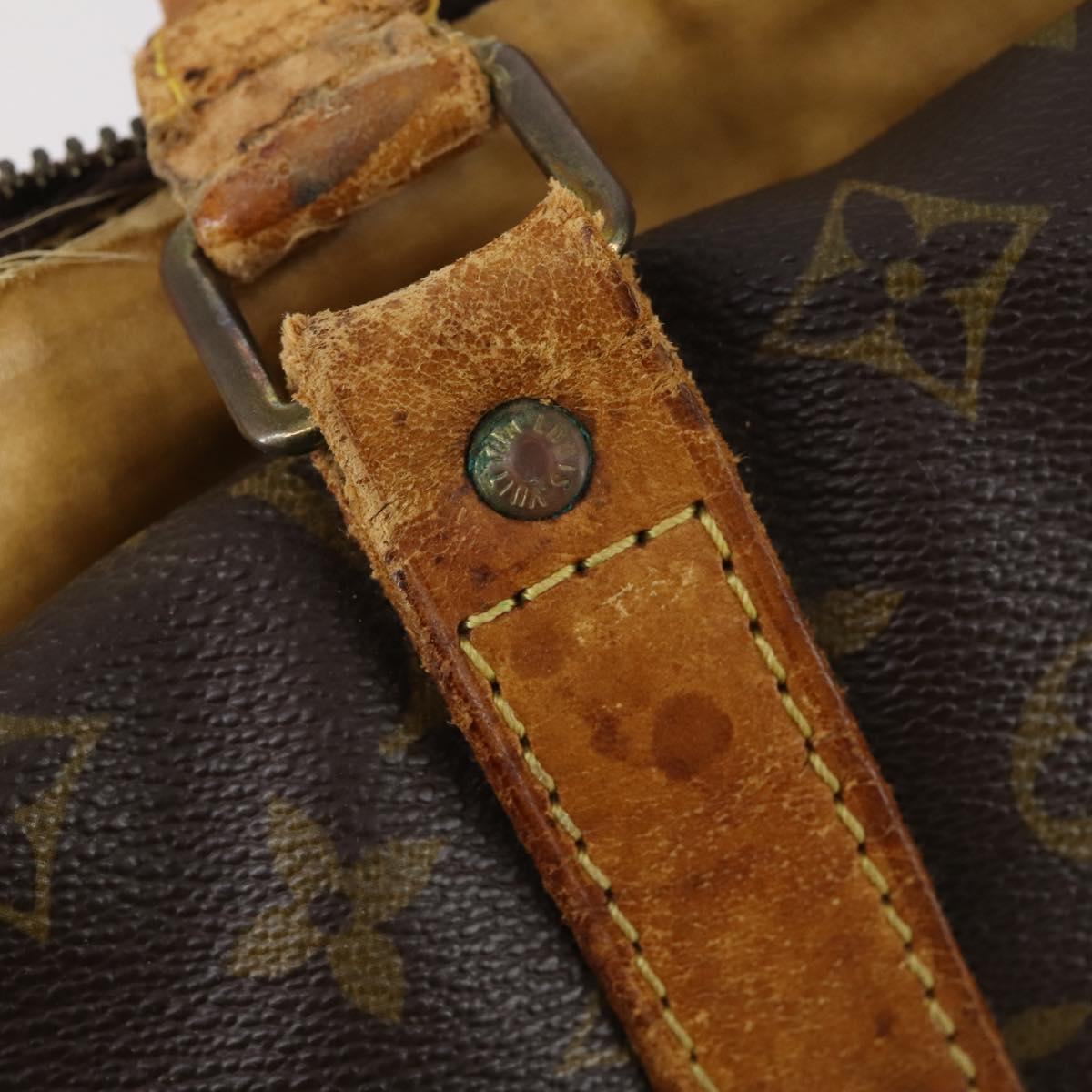 LOUIS VUITTON Monogram Sac Tennis Boston Bag LV Auth bs30175