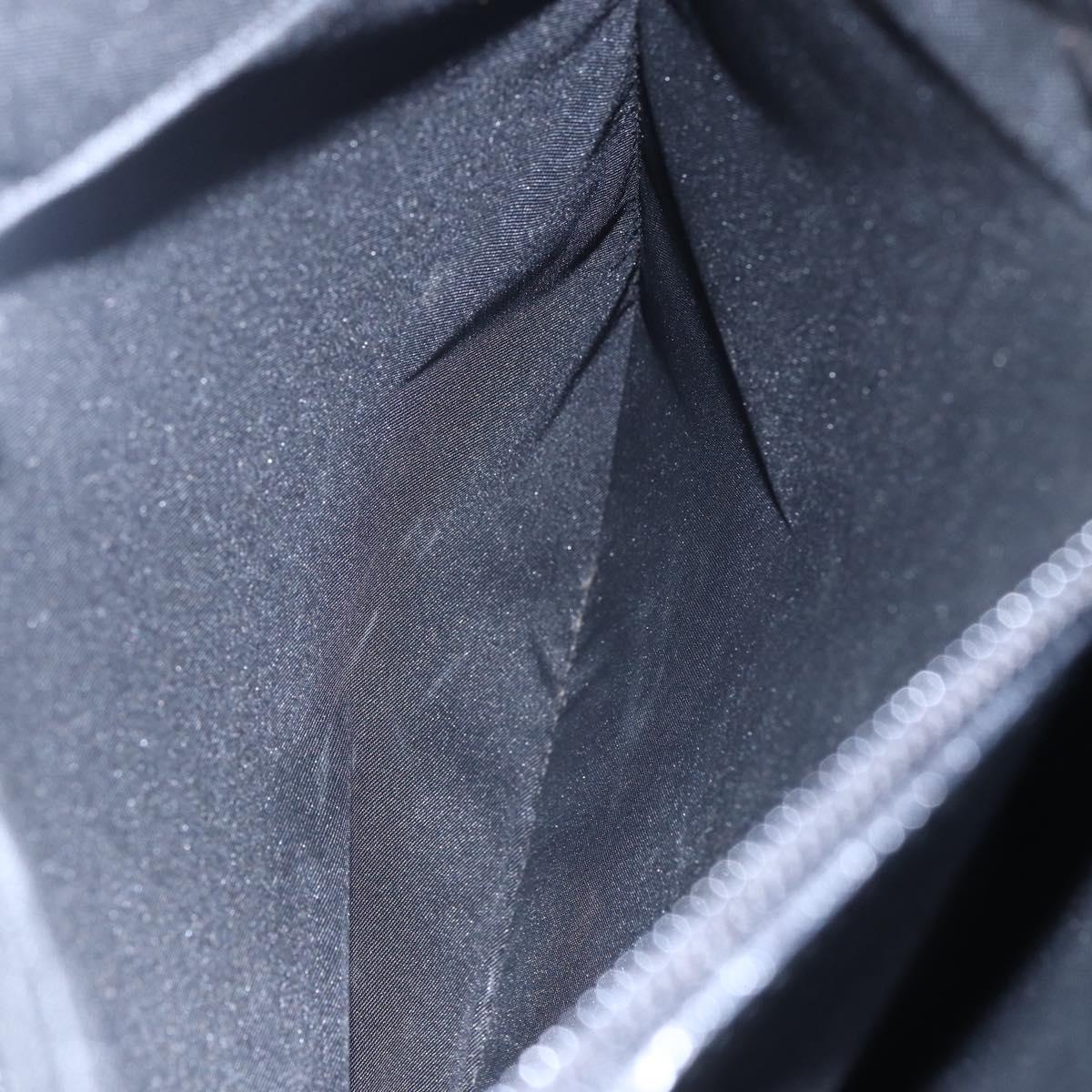 GUCCI GG Canvas Bamboo Hand Bag Nylon Black Silver 002 1015 Auth bs30178