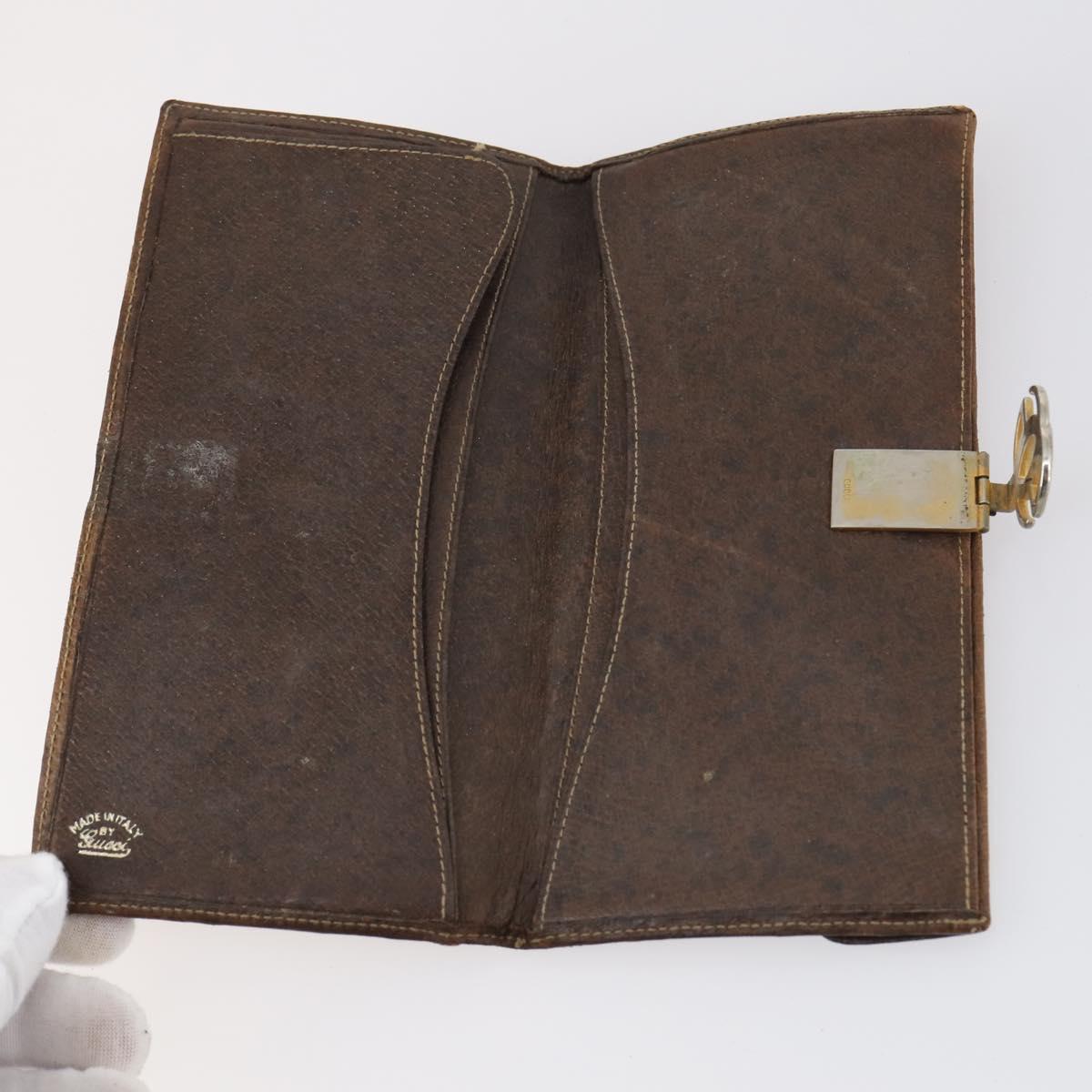 GUCCI GG Canvas Wallet 6Set Beige Gold Auth bs30187
