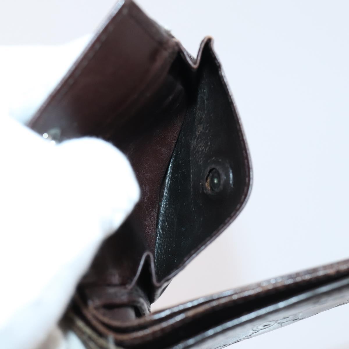 GUCCI Wallet Leather 7Set Black Brown Auth bs30188