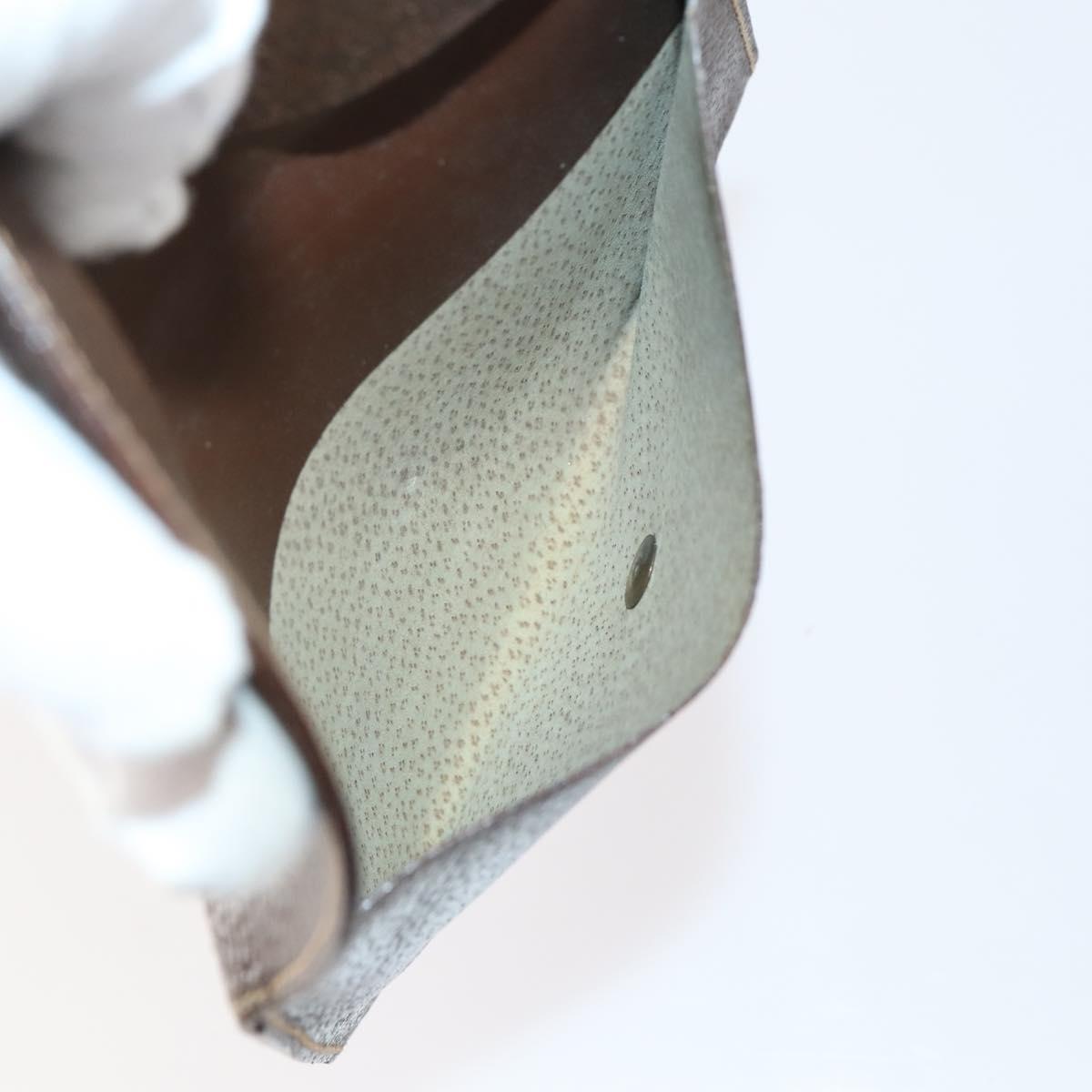 GUCCI Wallet Leather 7Set Black Brown Auth bs30188