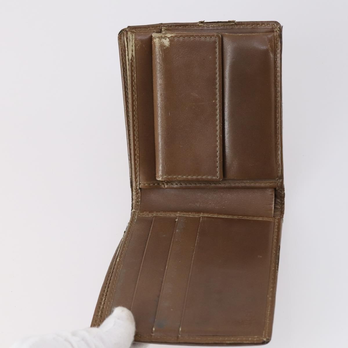 GUCCI Wallet Leather 7Set Black Brown Auth bs30188