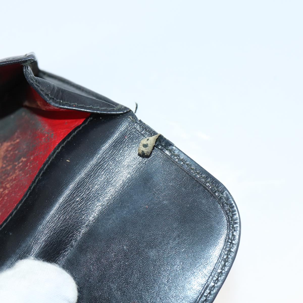 GUCCI Wallet Leather 7Set Black Brown Auth bs30188