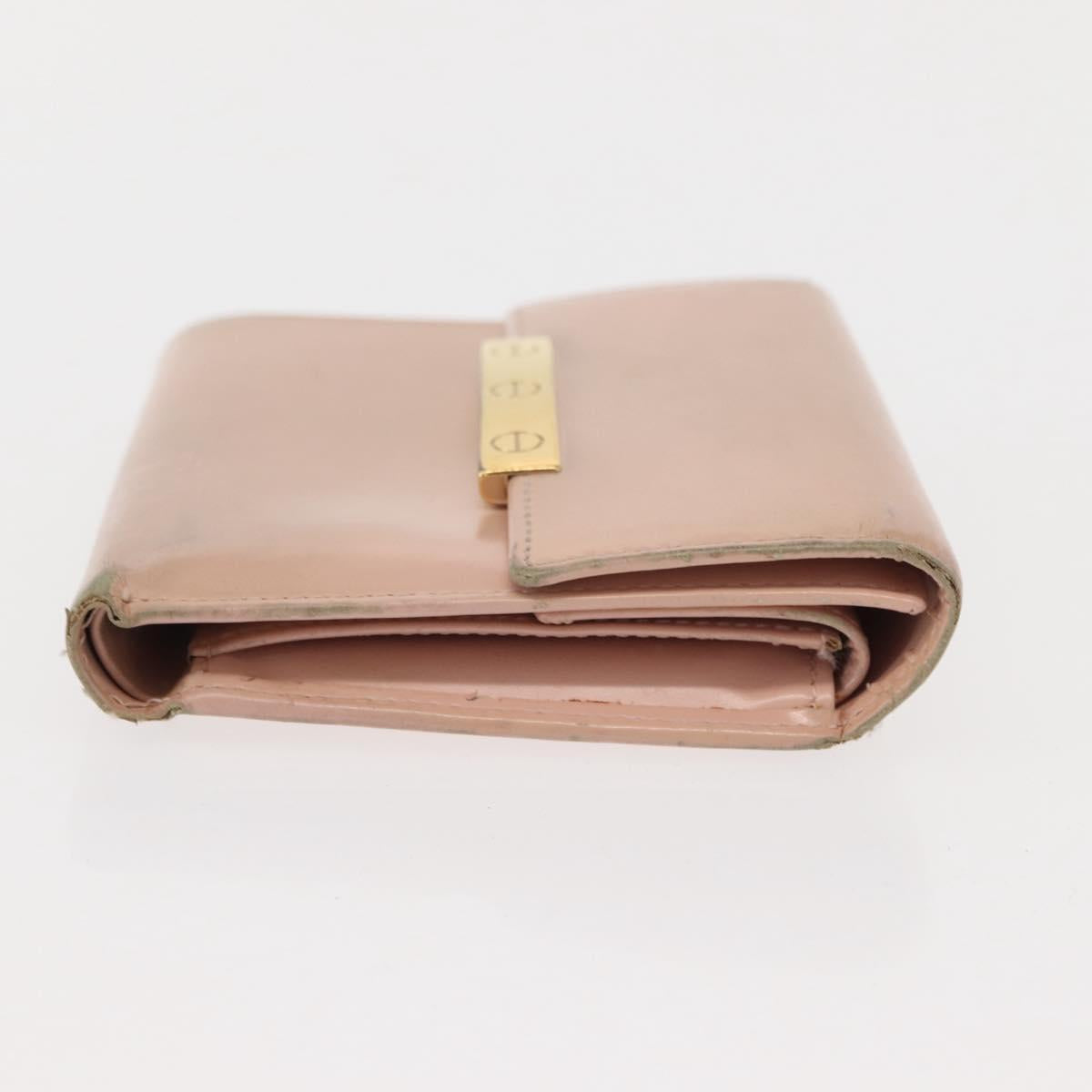 CARTIER Must Line Key Case Wallet Leather 8Set Bordeaux Black Auth bs30193