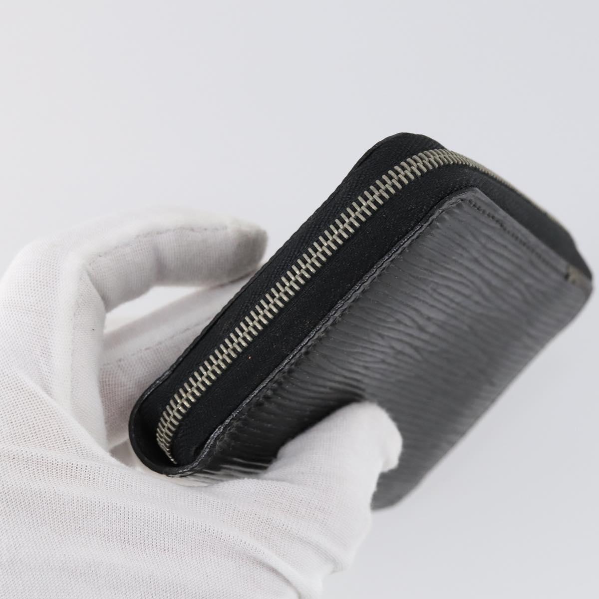 LOUIS VUITTON Monogram Epi Coin Purse 3 Set Blue Black LV Auth bs30196