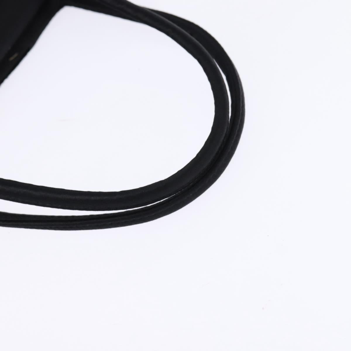 BOTTEGA VENETA Hand Bag Velor Satin Black Auth bs30208