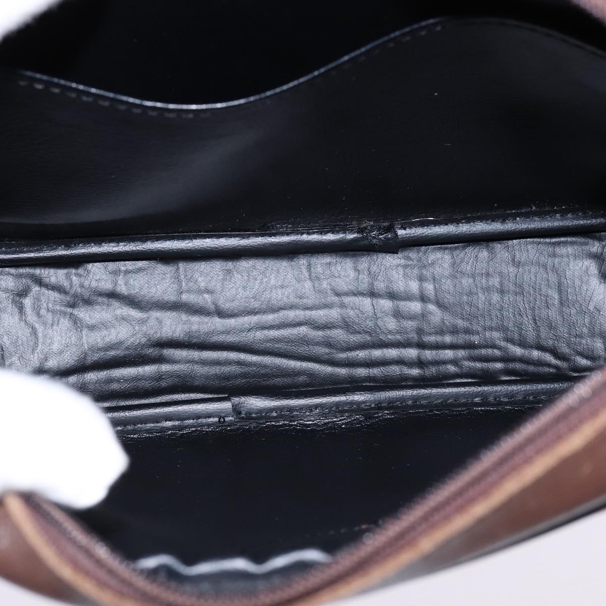 Burberrys Nova Check Shoulder Bag Leather Beige Gold Auth bs30210