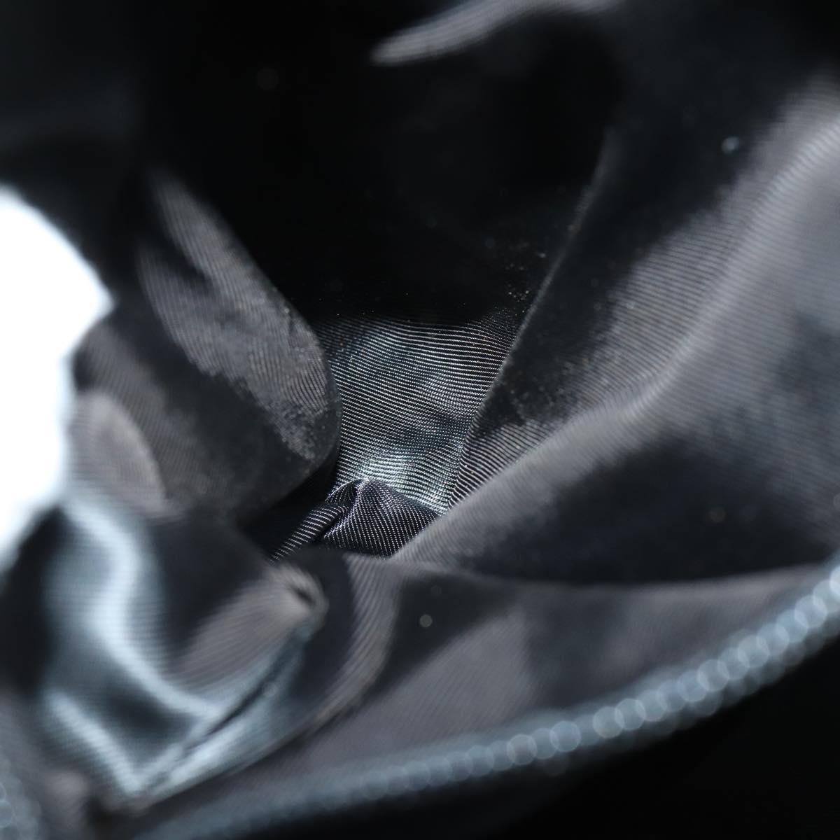 CELINE Circle Backpack Nylon Navy Gold Auth bs30214