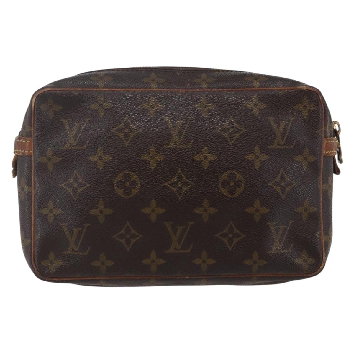 LOUIS VUITTON Monogram Compiegne 23 Clutch Bag M51847 LV Auth bs30217