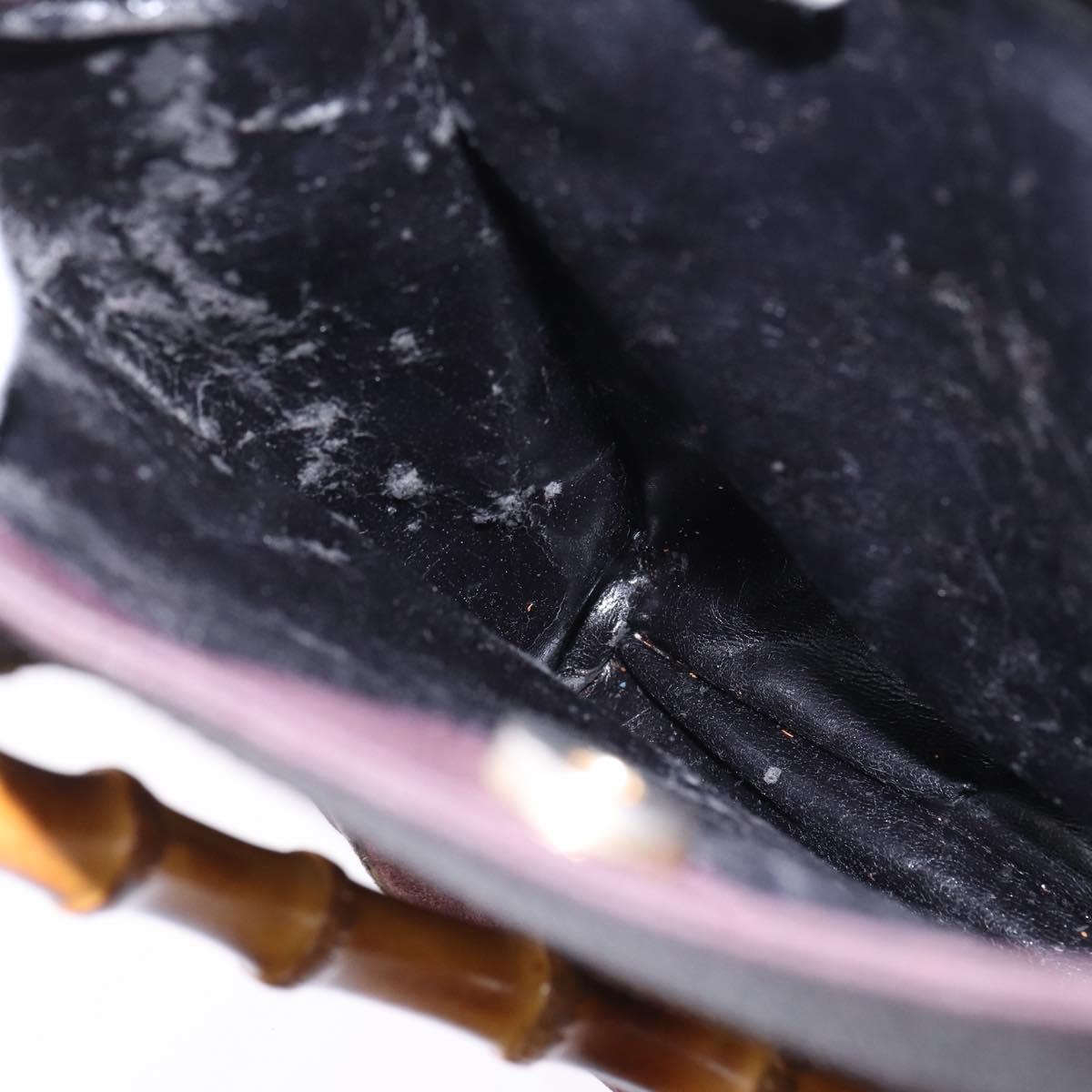 GUCCI Diana Bamboo Hand Bag Leather Suede Brown Gold 002 1095 0260 Auth bs30218