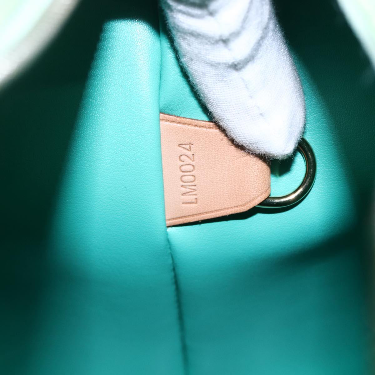 LOUIS VUITTON Monogram Vernis Houston Hand Bag Peppermint M91303 LV Auth bs30229