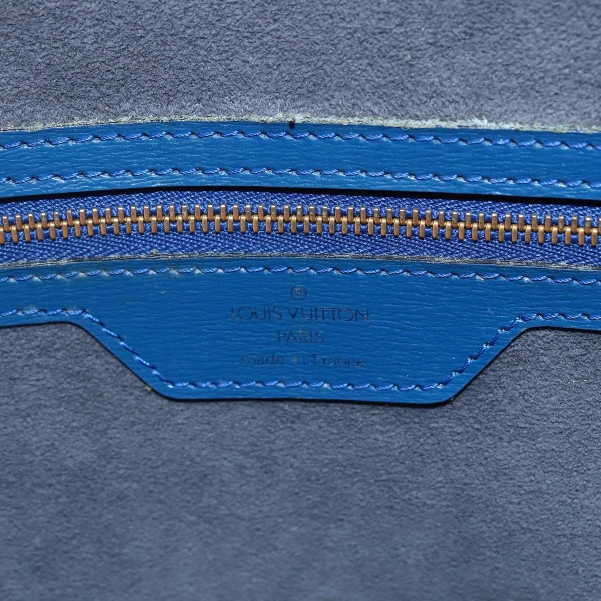 LOUIS VUITTON Epi Saint Jacques Shopping Shoulder Bag Blue M52275 Auth bs30232