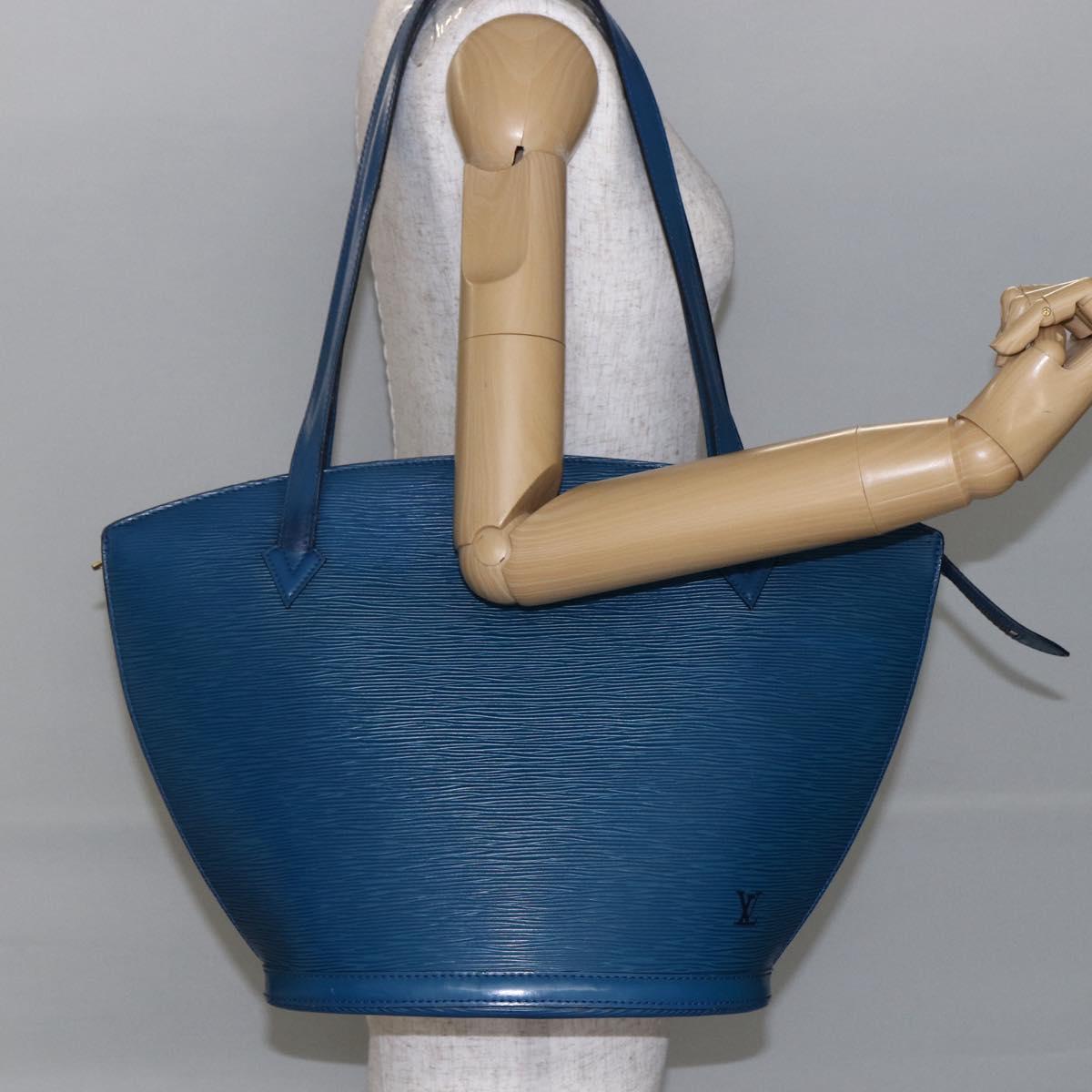 LOUIS VUITTON Epi Saint Jacques Shopping Shoulder Bag Blue M52275 Auth bs30232