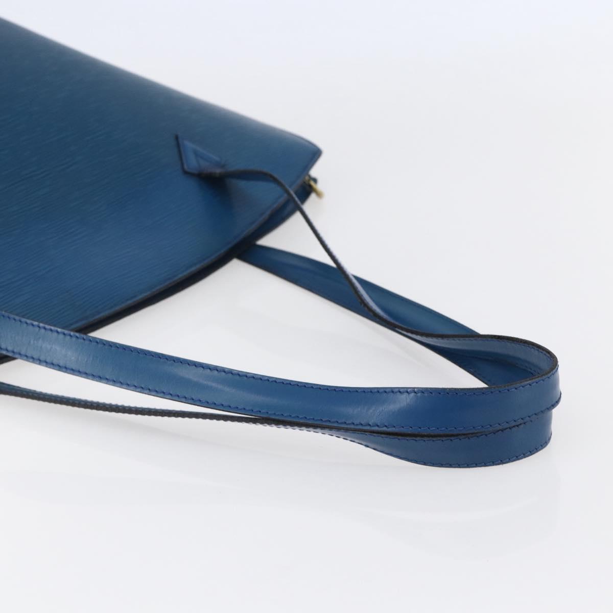 LOUIS VUITTON Epi Saint Jacques Shopping Shoulder Bag Blue M52275 Auth bs30232