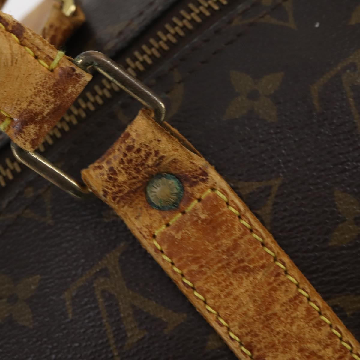 LOUIS VUITTON Monogram Keepall Bandouliere 55 Boston Bag M41414 LV Auth bs30234