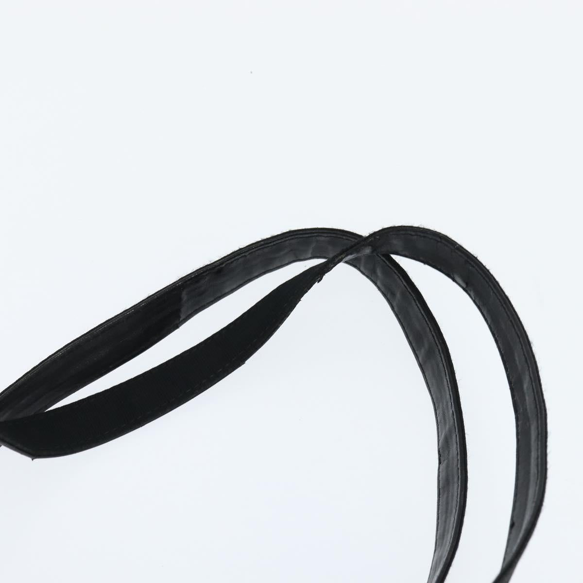 Salvatore Ferragamo Vala Tote Bag Leather Black Gold Auth bs30236