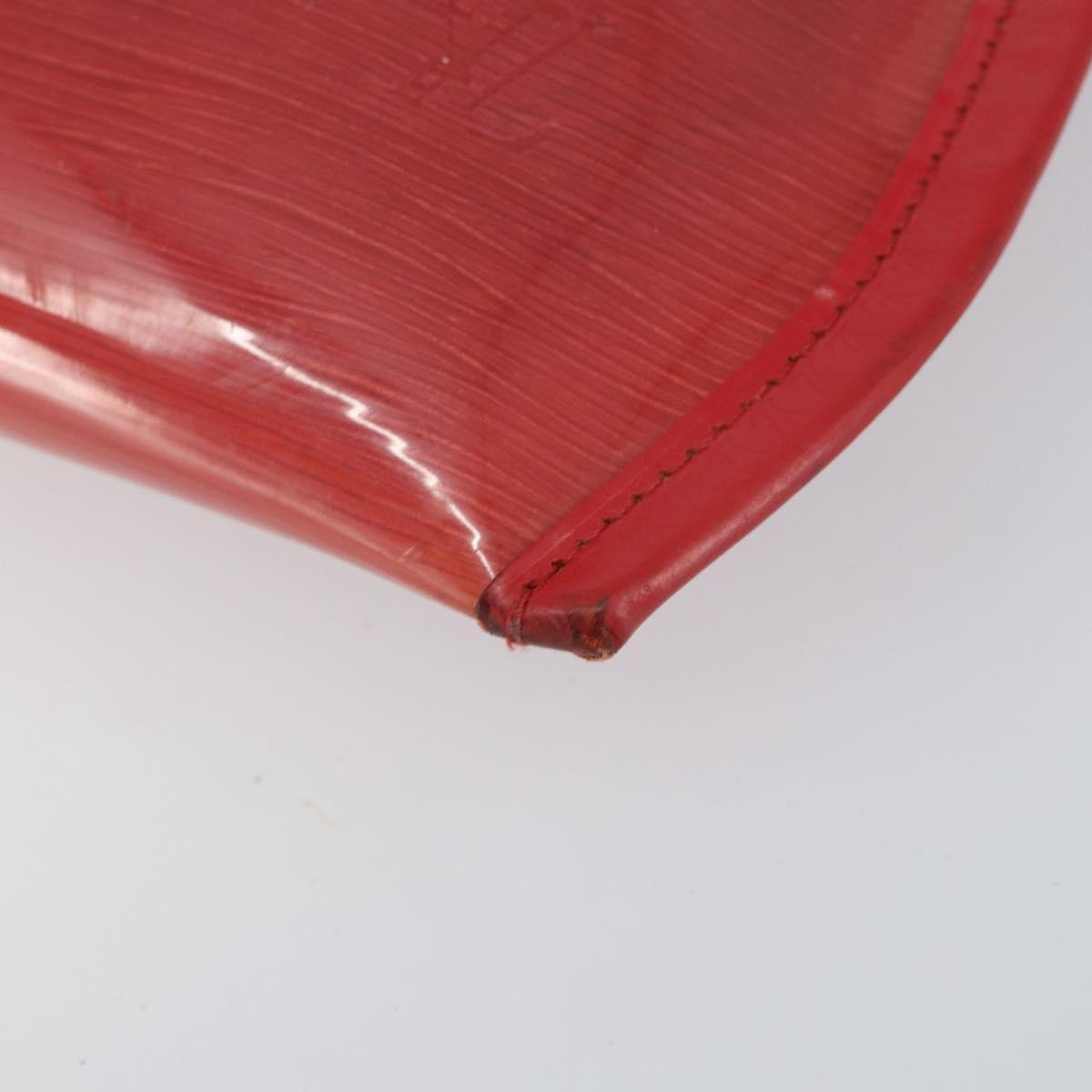 LOUIS VUITTON Epi Plage Via Hand Bag Vinyl Red Grenadine M92152 LV Auth bs30243
