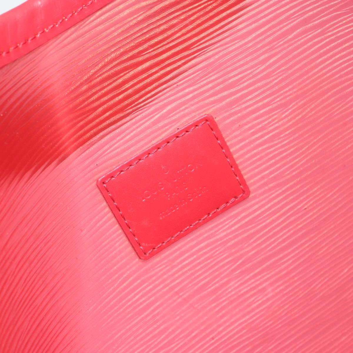 LOUIS VUITTON Epi Plage Via Hand Bag Vinyl Red Grenadine M92152 LV Auth bs30243