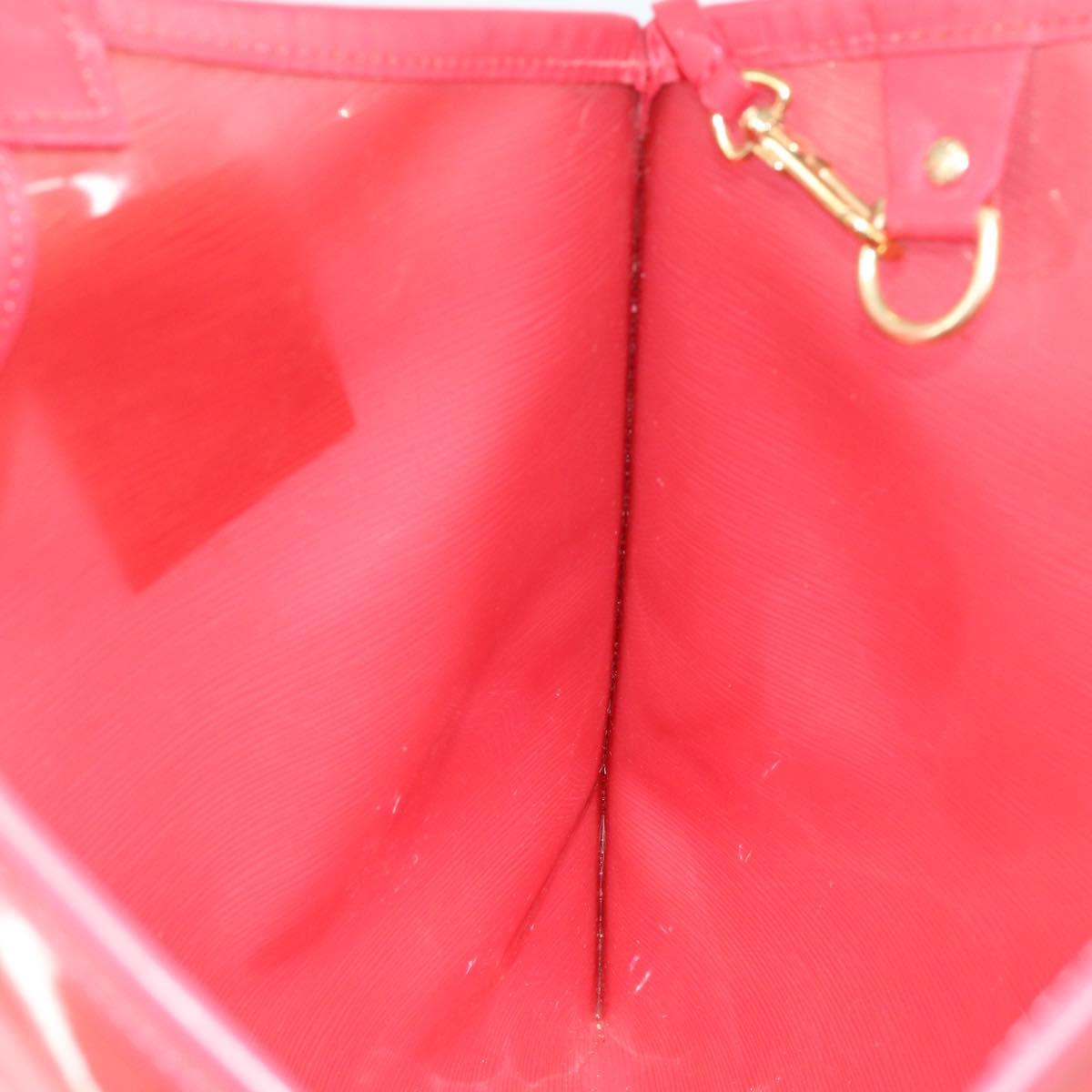 LOUIS VUITTON Epi Plage Via Hand Bag Vinyl Red Grenadine M92152 LV Auth bs30243