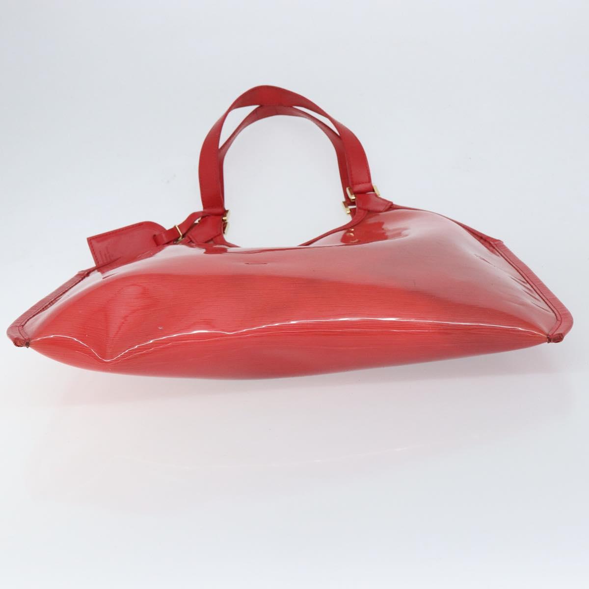 LOUIS VUITTON Epi Plage Via Hand Bag Vinyl Red Grenadine M92152 LV Auth bs30243