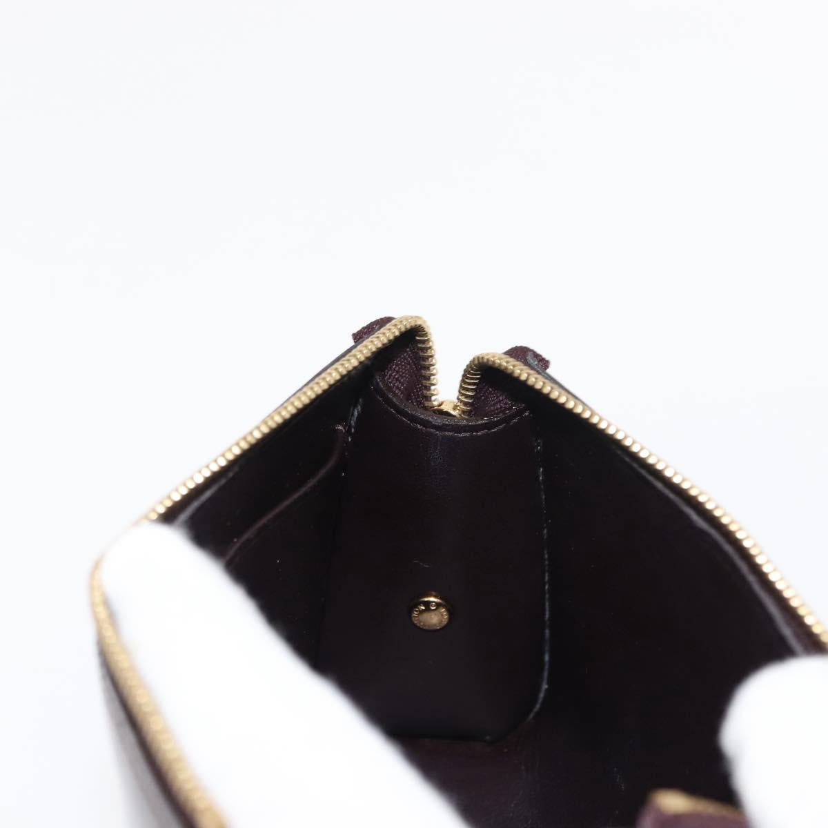 LOUIS VUITTON Monogram Vernis Trousse Pouch Amarante M93565 LV Auth bs30248