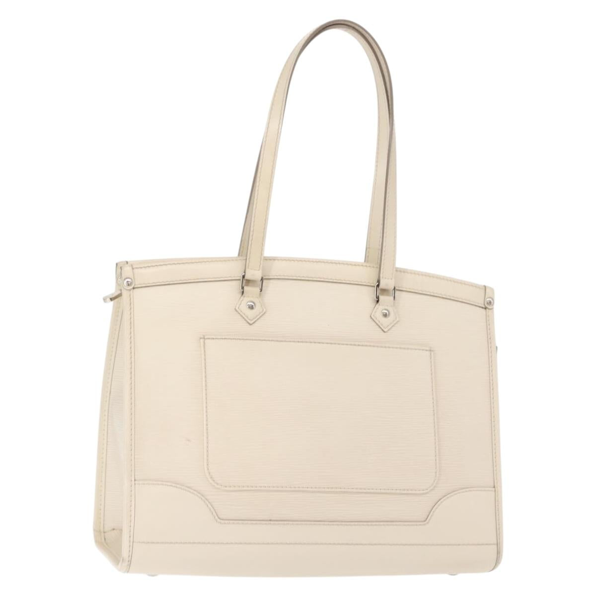 LOUIS VUITTON Epi Madeleine GM Hand Bag White M5934J LV Auth bs30249