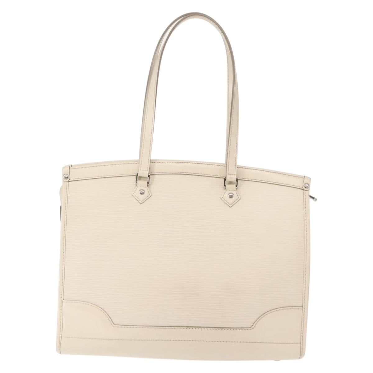 LOUIS VUITTON Epi Madeleine GM Hand Bag White M5934J LV Auth bs30249