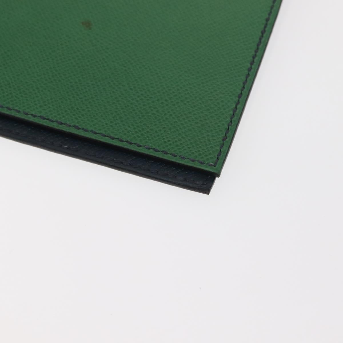 HERMES Note Planner Leather Green Auth bs30254